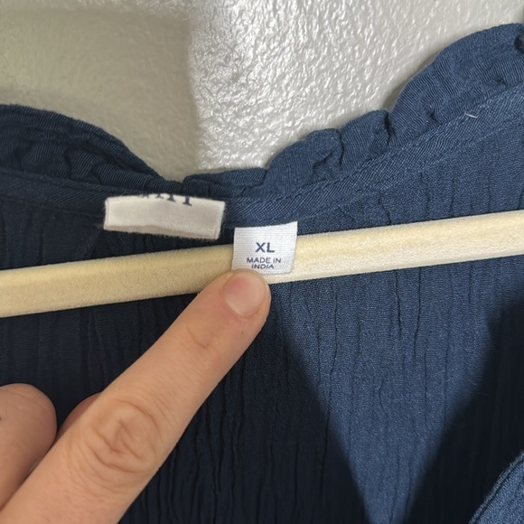 GAP Deep Blue Textured Dress - Picture 4 of 5